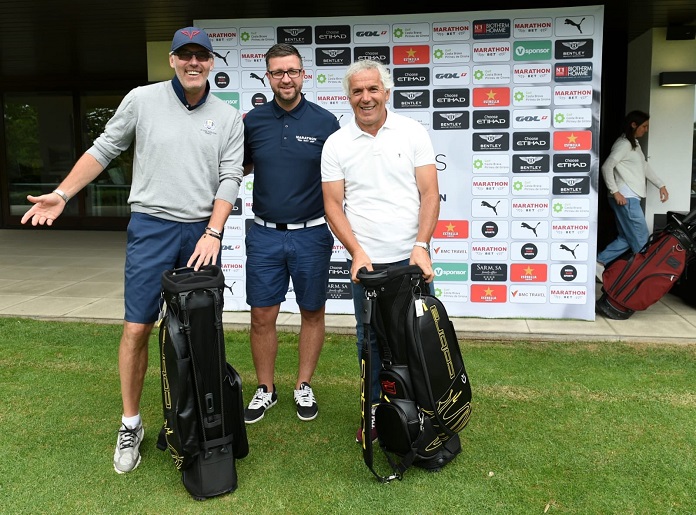 Donadoni y Blanc en el legends trophy de golf
