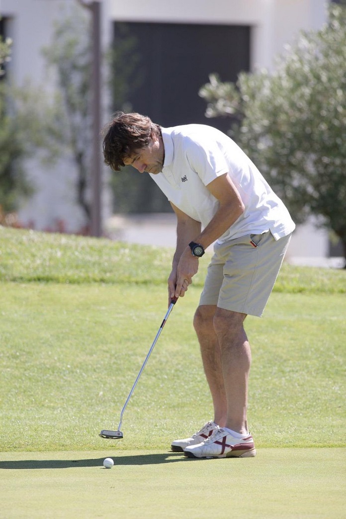 Julio Salinas en el legends trophy de golf