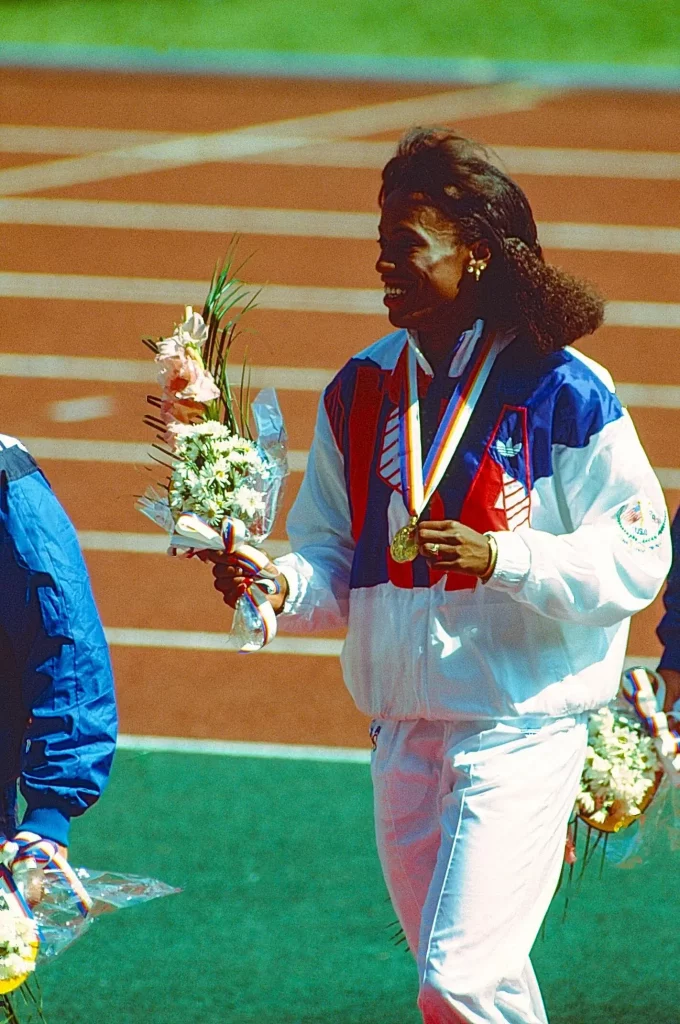 Joyner-Keerse, con el oro de su récord olímpico en Seúl 1988