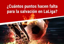 ¿Cuántos puntos hacen falta para la salvación en LaLiga?