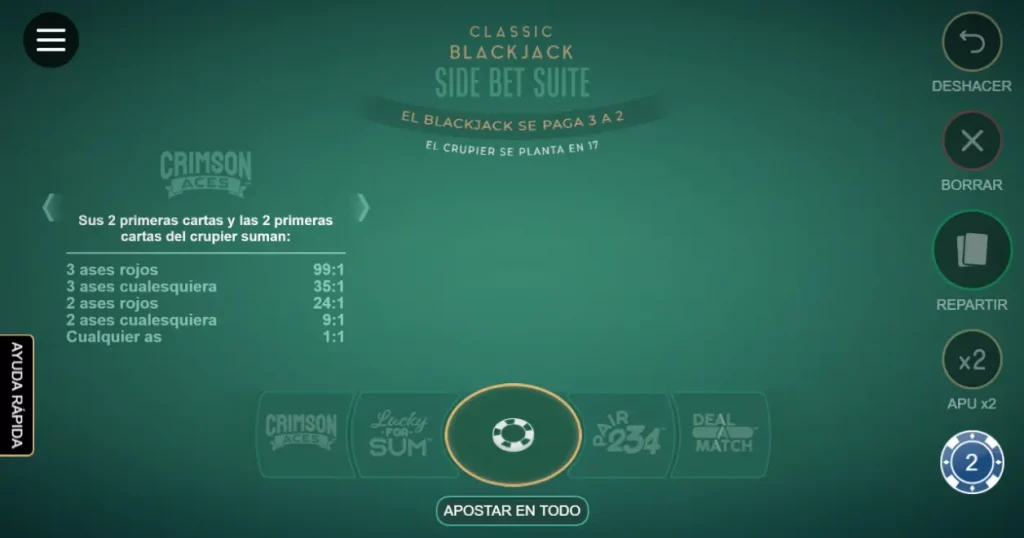 Classic Blackjack Side Bet Suite