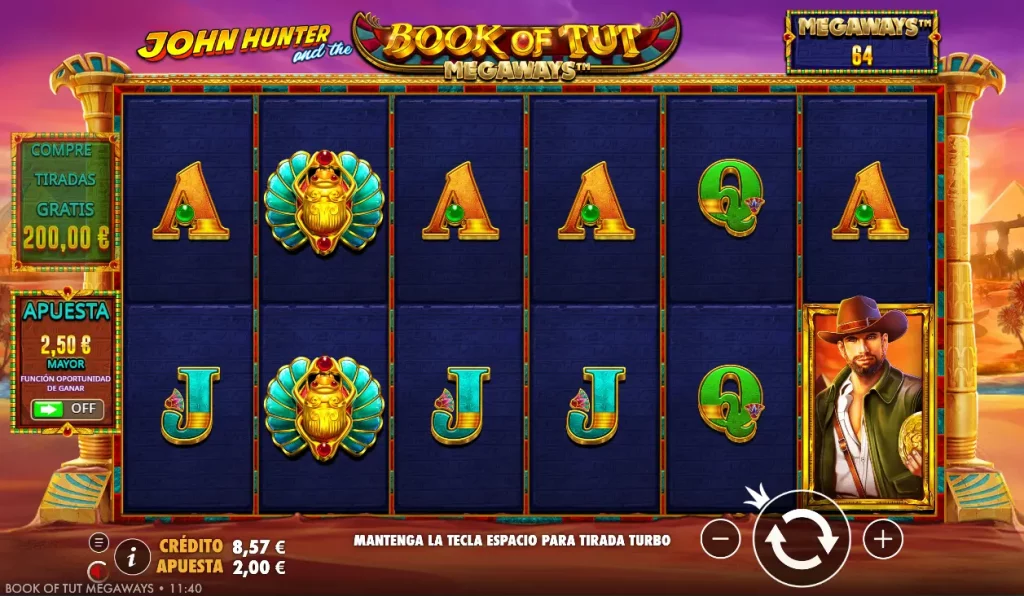 John Hunter and the Book of Tut Megaways
