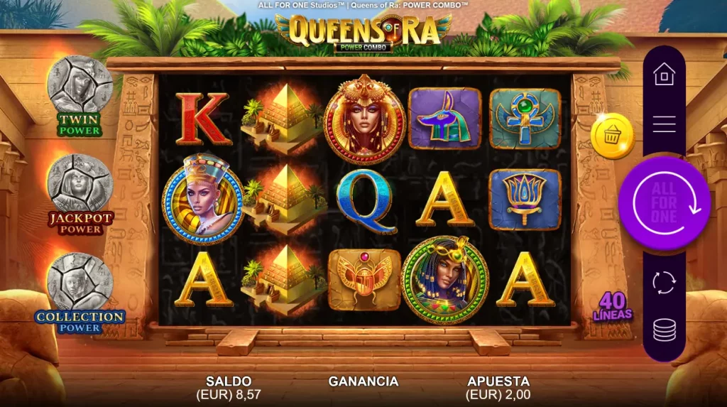 Queens Of Ra Power Combo Link & Win